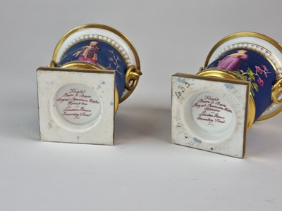 Lot 209 - A pair of Flight, Barr and Barr Worcester vases