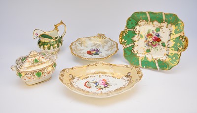 Lot 197 - English ceramics including Davenport and Spode