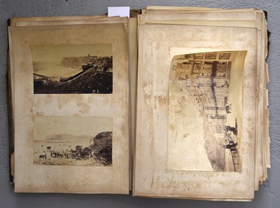 Lot 1032 - PHOTOGRAPH ALBUM of albumen prints, circa 1870.