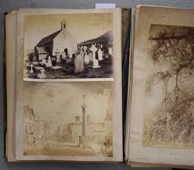 Lot 1032 - PHOTOGRAPH ALBUM of albumen prints, circa 1870.
