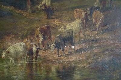 Lot 346 - . Frederick Henry Henshaw (British, 1807-1891), Summer Evening, oil, 54.5 x 76.5cm