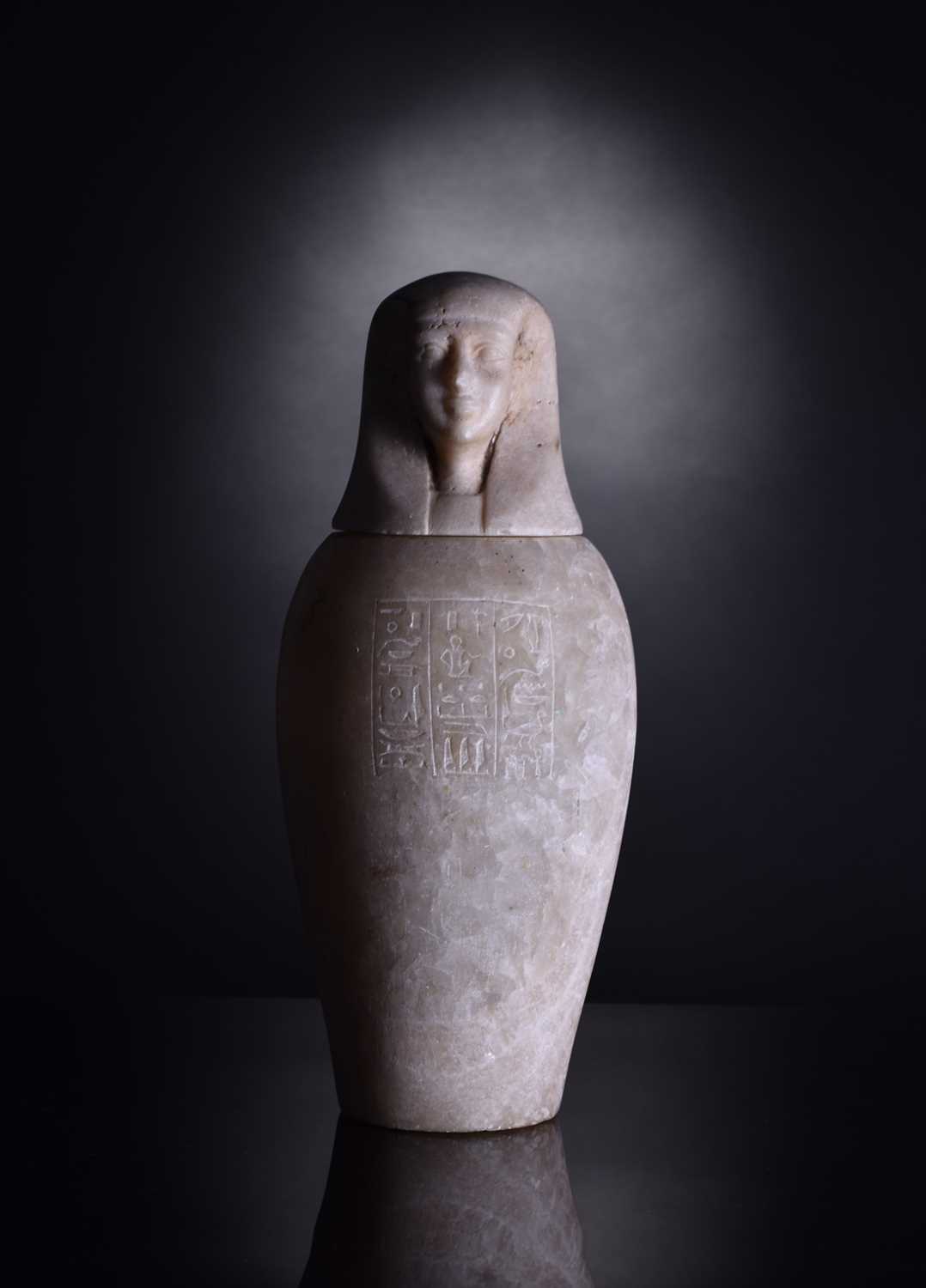 275 - Canopic jar, Ptolemaic period, 332-30 BC