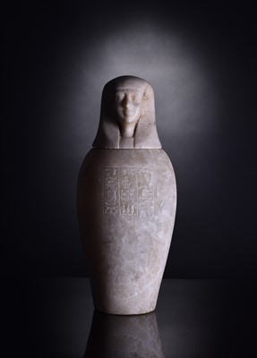 Lot 275 - Canopic jar, Ptolemaic period, 332-30 BC