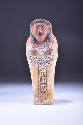 Lot 311 - Shabti and coffin case, New Kingdom, Ramesside Period, 1292-1189 BC