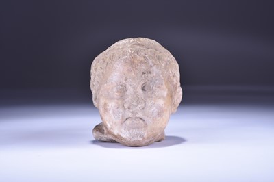 Lot 300 - A marble bust of a child, Levantine, Hellenistic period, 323-58 BC