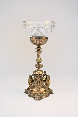 Lot 35 - A silver plated epergue