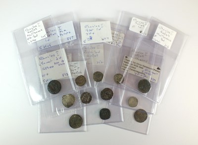Lot 114 - An assorted collection of Charles I silver and copper hammered coinage