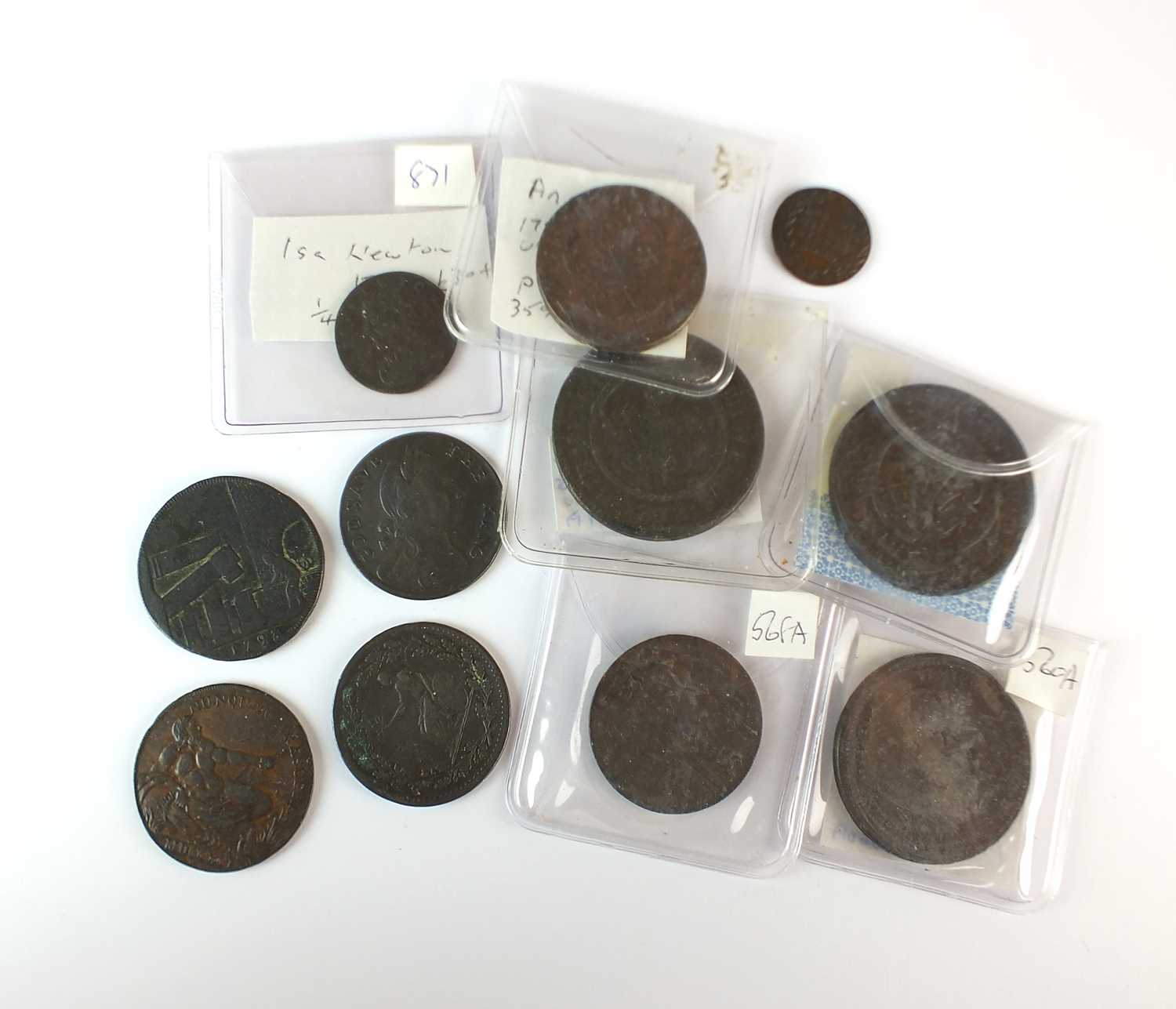 Lot 126 - A collection of British copper tokens