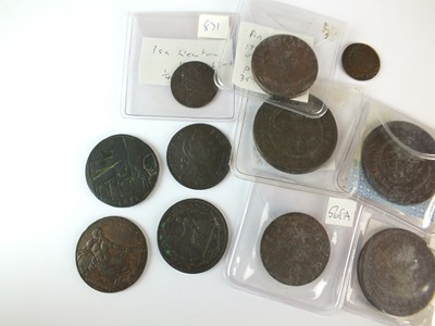 Lot 126 - A collection of British copper tokens