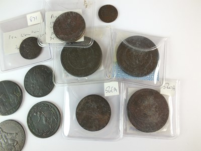 Lot 126 - A collection of British copper tokens