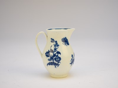 Lot 181 - Caughley 'Three Flowers and Butterfly' sparrow beak jug