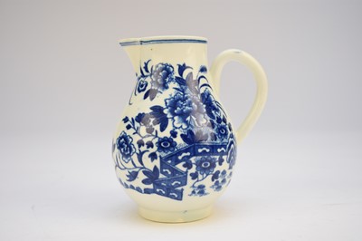 Lot 182 - Worcester 'Fence' sparrow beak jug, circa 1775-85