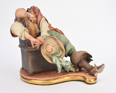Lot 225 - Capodimonte model of D'Artagnan (Three Musketeers)