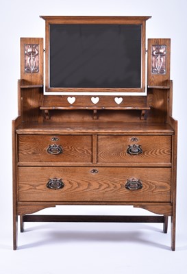 Lot 221 - Shapland and Petter of Barnstaple, an Arts & Crafts style ash dressing table