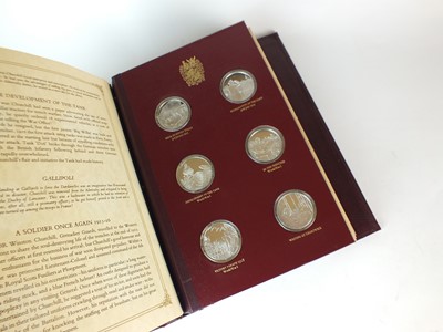 Lot 176 - The Churchill Centenary 1874-1974 Sterling Silver proof medals set