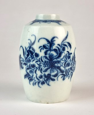 Lot 180 - Caughley 'Mansfield' tea canister, circa 1778-85