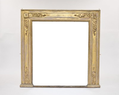 Lot 467 - A 19th century giltwood overmantel mirror