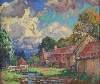 Lot 260 - William Samuel Horton (American 1865 - 1936) Water Mill, Milborne Port, Somerset