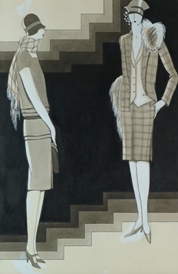 Lot 254 - DODO (Dörte Clara Wolff) (1907-1998) Two Women in Tweed