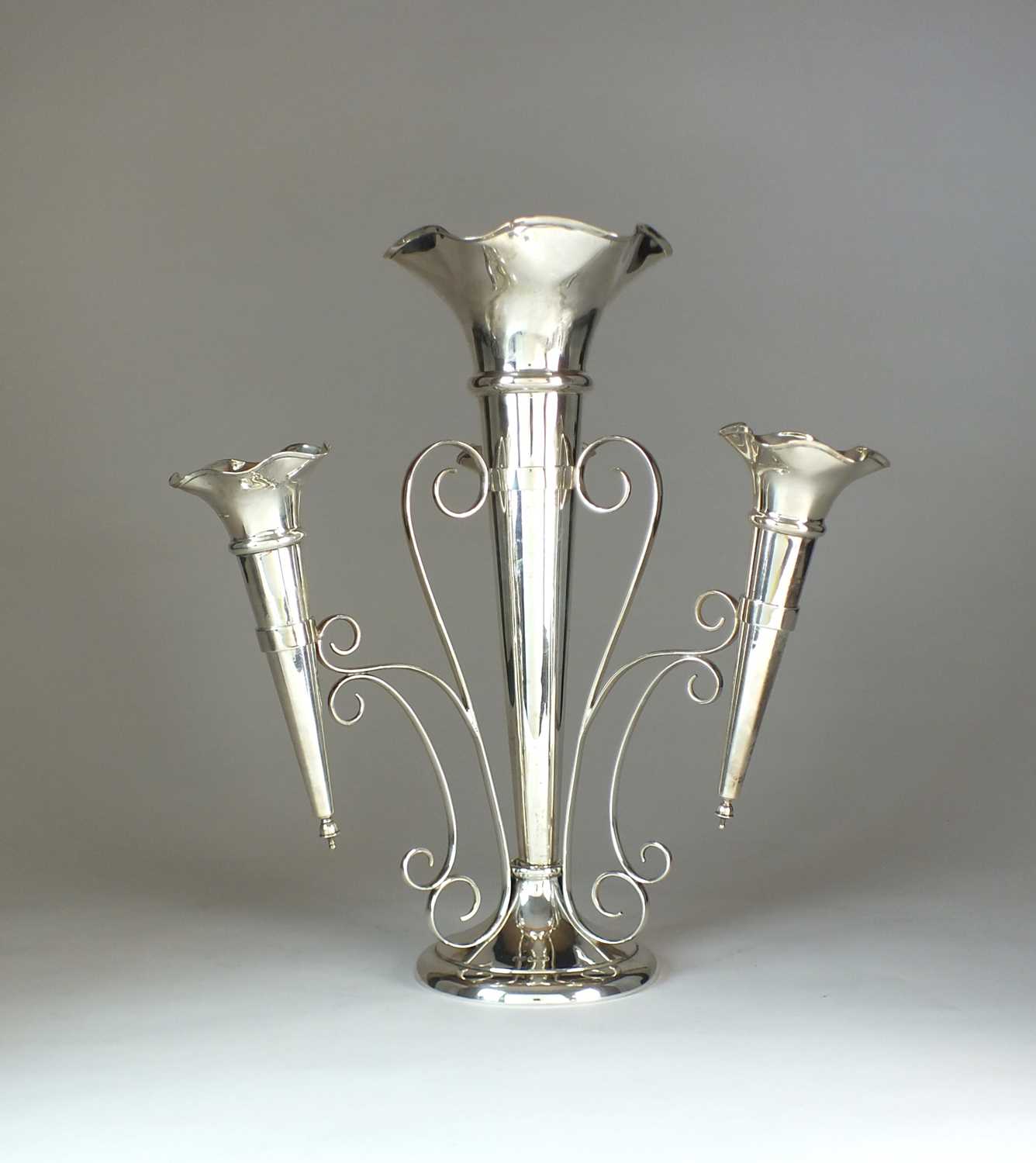 Lot 21 - A George V silver epergne