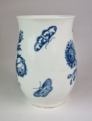 Lot 187 - Worcester 'Natural Sprays' mug, circa 1770