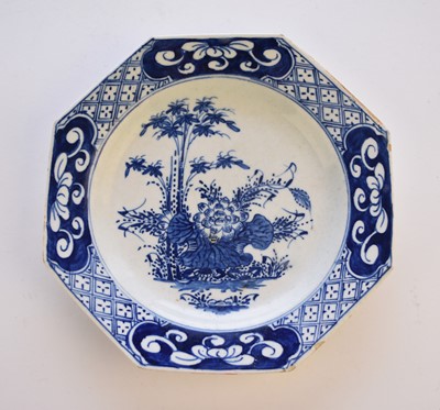 Lot 197 - Bow octagonal plate, circa 1758-60