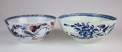 Lot 198 - Two Liverpool porcelain bowls, including Philip Christian 'Bird on a Branch'