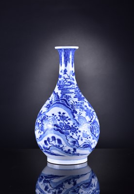 Lot 40 - A Chinese blue and white porcelain vase, Qianlong