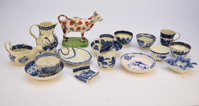 Lot 199 - A collection of English pottery and porcelain, 18th century and early 19th century