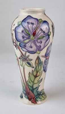 Lot Moorcroft 'Meadow Cranesbill' vase designed by Alicia Aimson