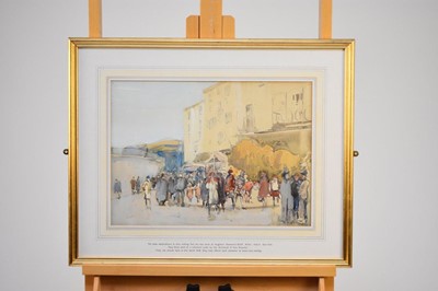 Lot 331 - Arthur Henry Knighton-Hammond (British 1875-1970) Continental Street Scene