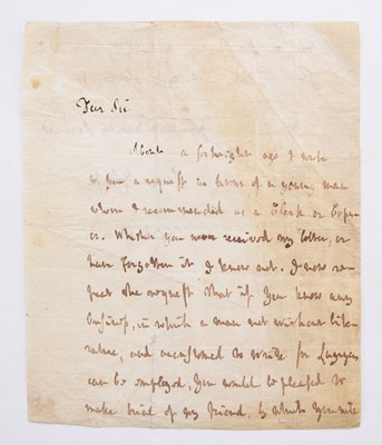 Lot 1085 - JOHNSON, Samuel (1709-1784) English essayist and lexicographer, autograph letter signed