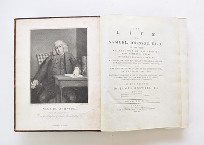 Lot 1080 - BOSWELL, James, The Life of Samuel Johnson, 1st edition 1791