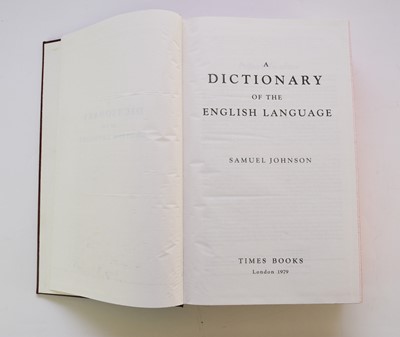 Lot 1079 - JOHNSON, Samuel. A Dictionary of the English Language.