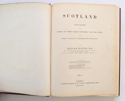 Lot 1043 - BEATTIE, William, Scotland Illustrated. 4to, 2 vols, 1838