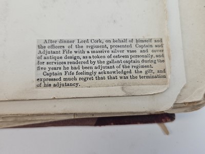 Lot 172 - Album relating to Captain W.H Fife (9th Lancers + North Somerset Yeomanry Cavalry)