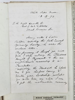 Lot 172 - Album relating to Captain W.H Fife (9th Lancers + North Somerset Yeomanry Cavalry)