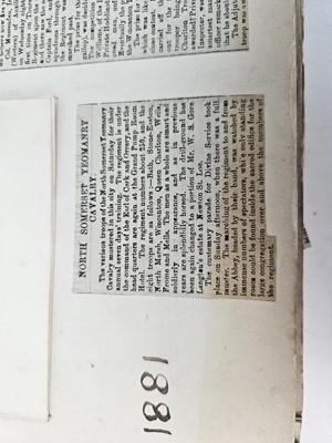 Lot 172 - Album relating to Captain W.H Fife (9th Lancers + North Somerset Yeomanry Cavalry)