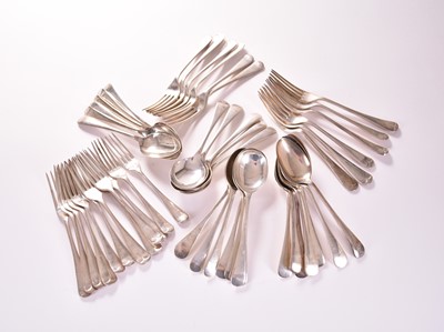 Lot 2 - A harlequin collection of silver flatware