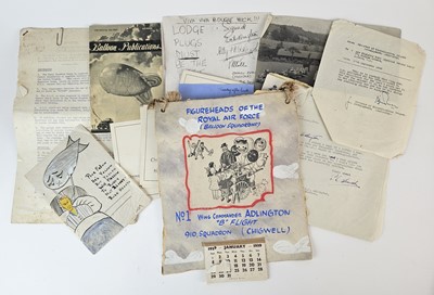 Lot 33 - Archive relating to Wing Commander Eric N. Adlington (910 Balloon Squadron)