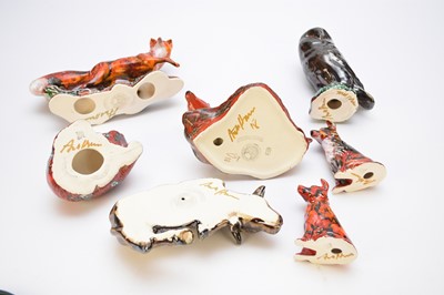 Lot 261 - Seven Anita Harris art pottery models of animals