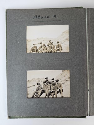 Lot 34 - Small RAF photograph album, compiled December 1918 - February 1919
