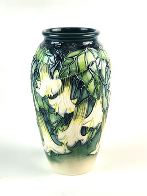 Lot Moorcroft 'Angels and Trumpets' vase, dated 2000