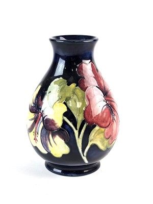 Lot Walter Moorcroft 'Hibiscus' vase, mid-20th century
