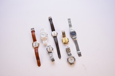 Lot 121 - A group of mechanical and quartz gents watches