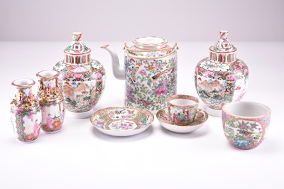 Lot 531 - A collection of Canton famille rose porcelain, 20th century