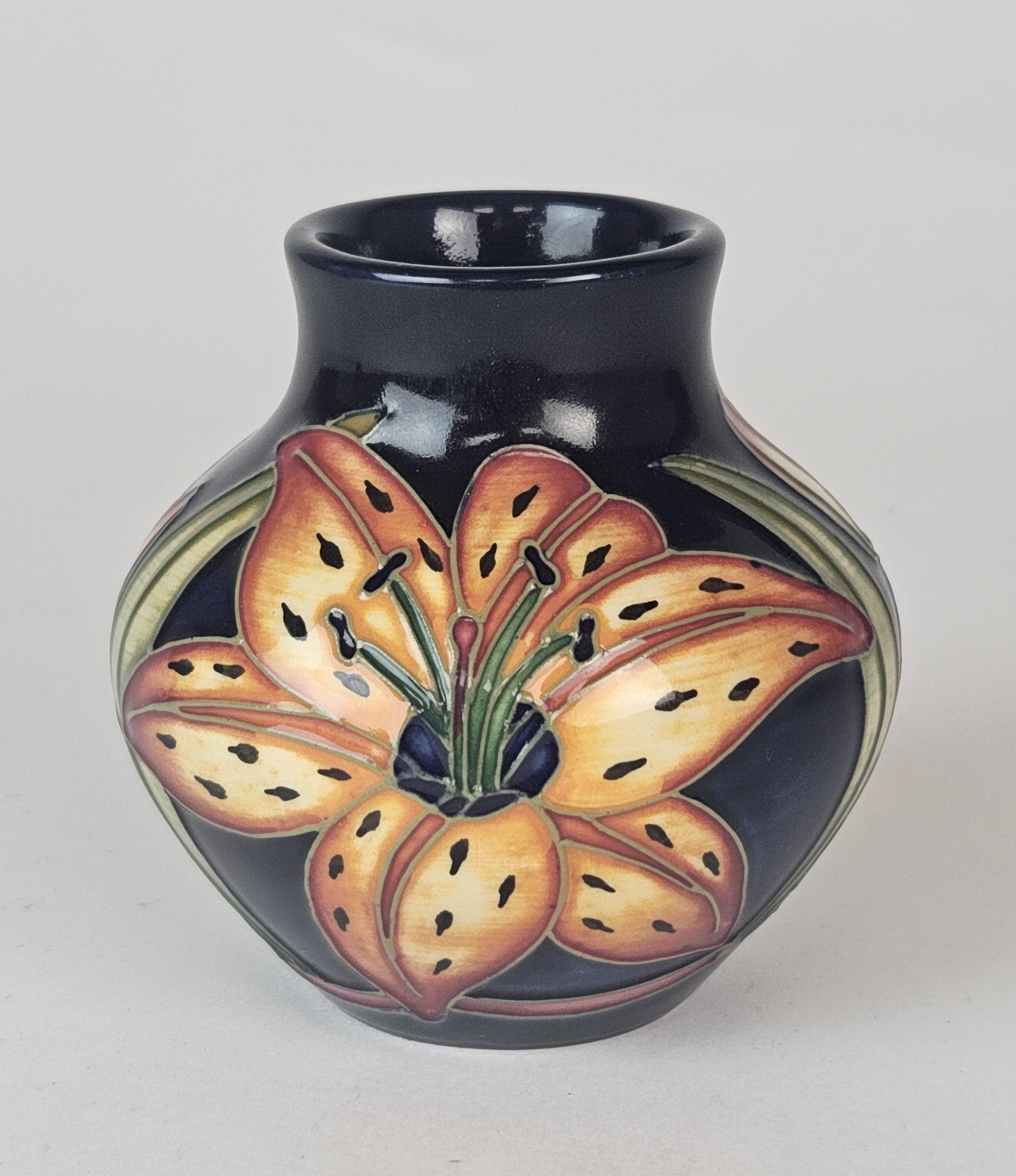 Lot 248 Small Moorcroft 'Tigris Lily' vase