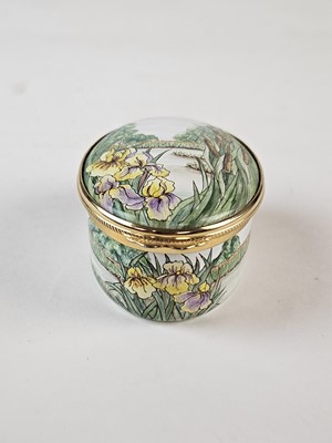 Lot Moorcroft enamel oval trinket box