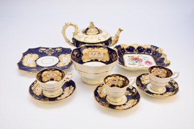 Lot 300 - Three English services including Factory 22, Coalport and Ridgway