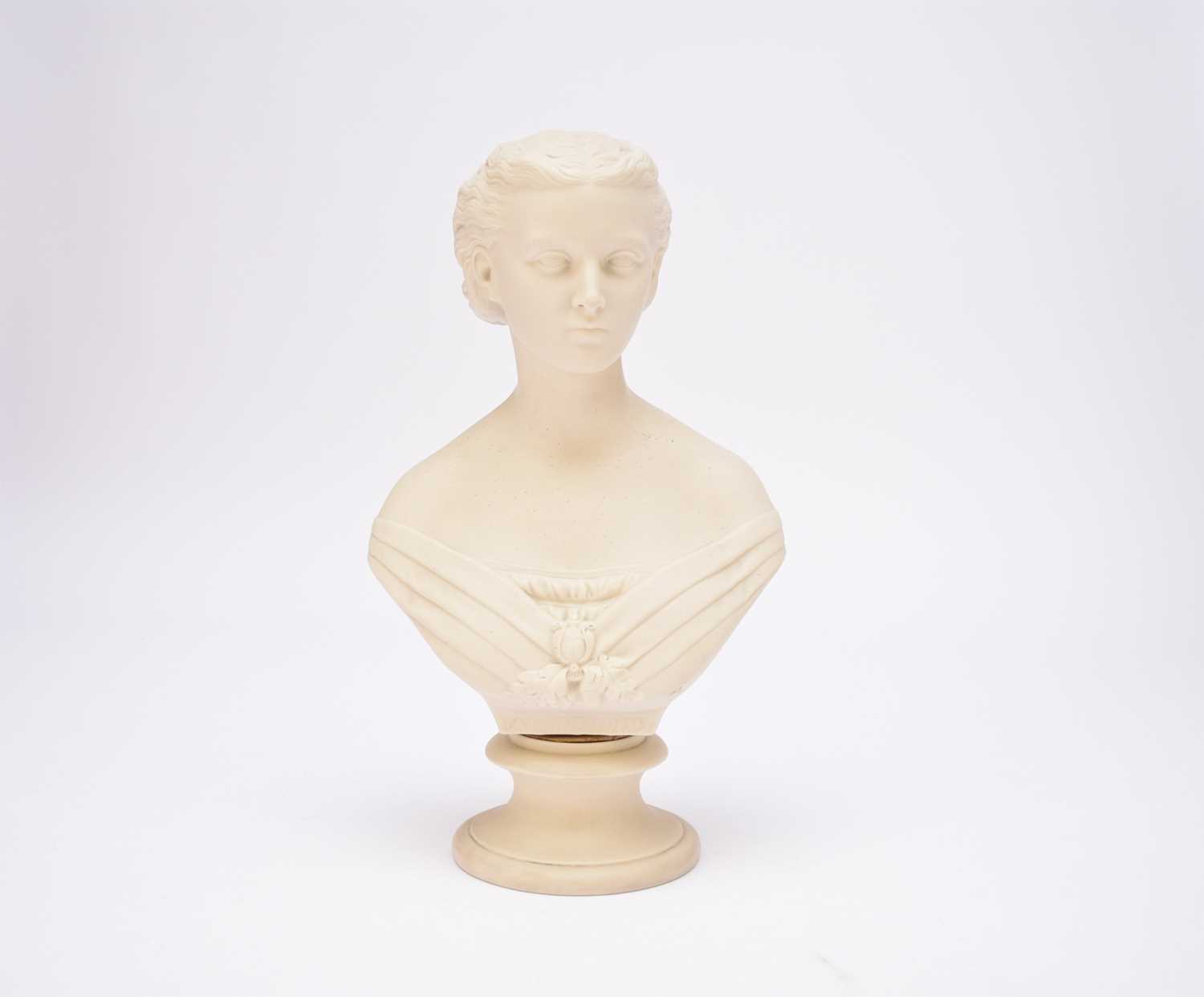 Lot 227 - Copeland parian bust of Princess Alexandra after Thorneycroft
